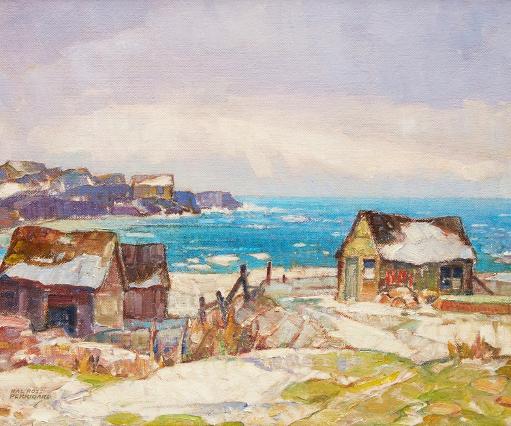 Hal Ross Perrigard Winter on the Atlantic - Fish Houses