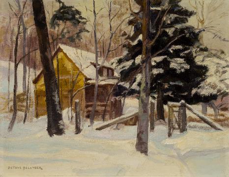 Octave BELANGER Soleil d'hiver, Lac Labelle