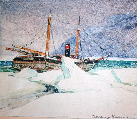 Clarence Gagnon gouache