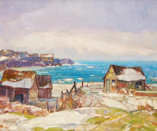 Hal Ross Perrigard Winter on the Atlantic - Fish Houses
