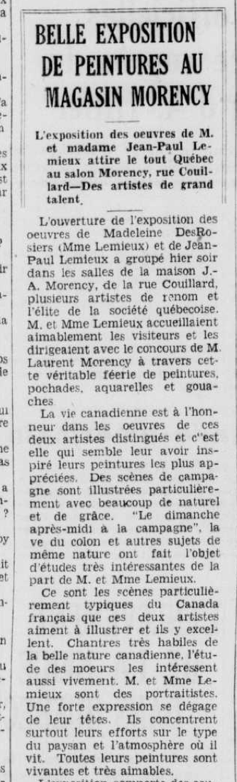 Jean Paul Lemieux 1938 LE SOLEIL