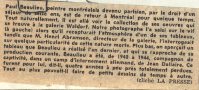 P.V. Beaulieu 1954